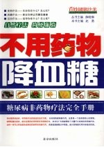 不用药物降血糖  糖尿病非药物疗法完全手册