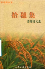 拾穗集  嘉翔诗文选 电子书封面