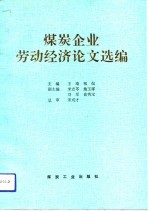 煤炭企业劳动经济论文选编