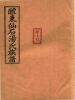 醴东仙石汤氏族谱  3