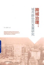 跨域治理  城市群协同发展研究