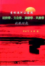 京杭运河山东段建设经济带、文化带、旅游带、风景带的研究