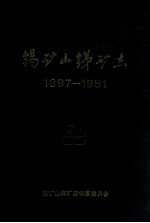 锡矿山锑矿志  1897-1981