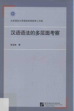 汉语语法的多层面考察