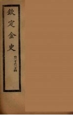 钦定金史  卷20-24