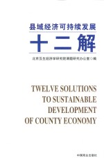 县域经济可持续发展十二解