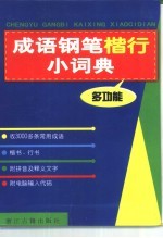 成语钢笔楷行小词典