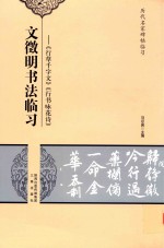 历代名家碑帖临习·文征明书法临习  《行草千字文》