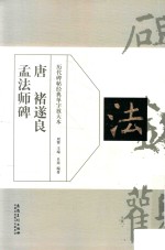 历代碑帖经典单字放大本  唐  褚遂良孟法师碑