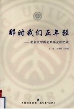 那时我们正年轻  北京大学历史系系友回忆录