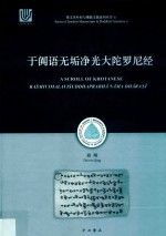 于阗语无垢净光大陀罗尼经