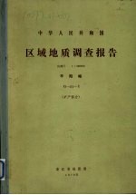 中华人民共和国区域地质调查报告  比例尺1：200000  平阳幅  矿产部分